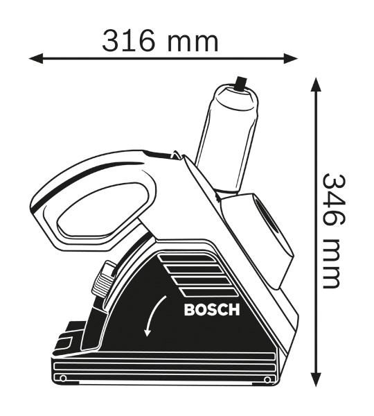 BOSCH Mauernutfräse GNF 35 CA