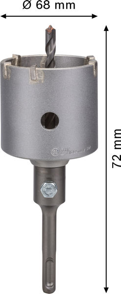 BOSCH PRO SDS plus-5 Bohrkronen-Set, 68 x 54 x 72 mm, 3-tlg.