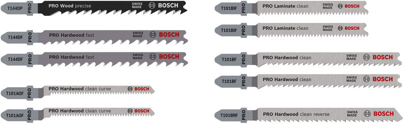 BOSCH PRO Hardwood and Laminate Stichsägeblatt Set, 83 mm, 10-tlg.