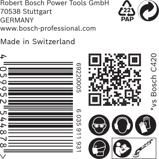 BOSCH EXPERT C470 Schleifp. mit 19 Löchern für Trockenbauschl., 225 mm, K 100, 25 Stk.