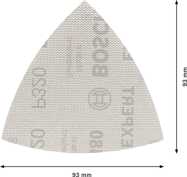 BOSCH EXPERT M480 Schleifnetz, 93x93mm, K320, 5-tlg. BOSCH EXPERT M480 Schleifnetz, 93x93mm, K320, 5-tlg.
