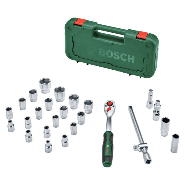 BOSCH Handwerkzeuge 1/2"-Ratschen-Set 25-tlg. BOSCH Handwerkzeuge 1/2"-Ratschen-Set 25-tlg.