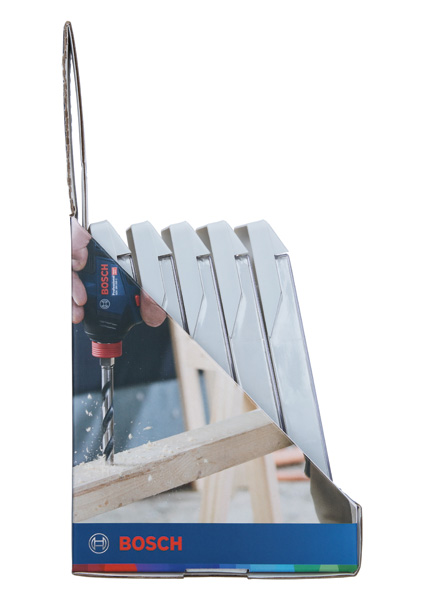 BOSCH HSS PointTeQ Sechskantbohrer-Set in Schaukasten, 5-tlg., 2-6 mm