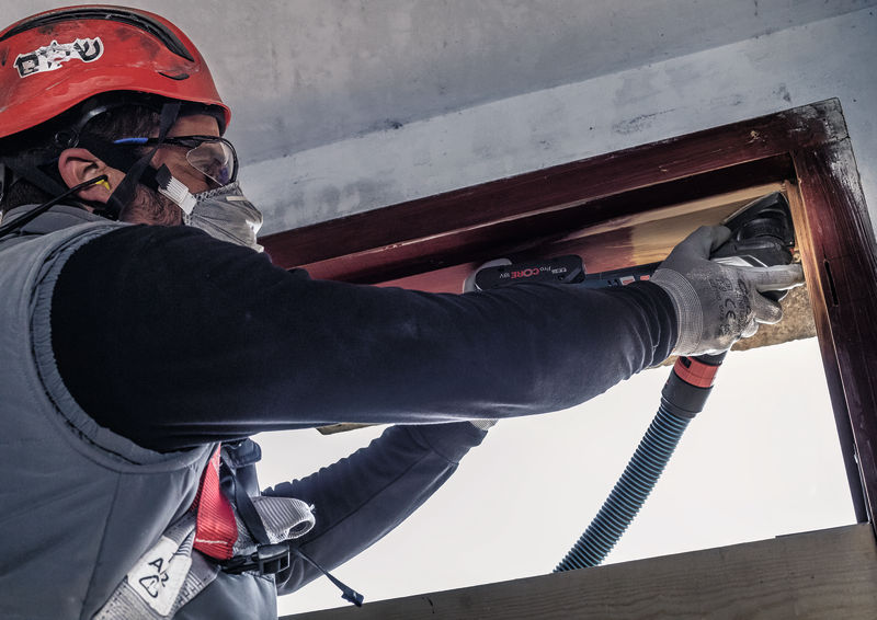 BOSCH PRO F460 Schleifblatt, 93 x 93 mm; G180, 5-tlg.