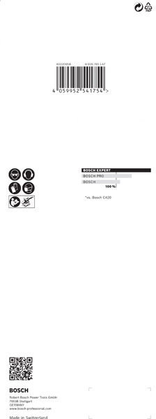 BOSCH EXPERT C470 Schleifblatt, 93x230mm, K180, 8 Löcher, 10-tlg. BOSCH EXPERT C470 Schleifblatt, 93x230mm, K180, 8 Löcher, 10-tlg.
