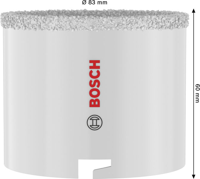 BOSCH Brick and Soft Tile Lochsäge mit Aufsteckhalter, 83 x 60 mm