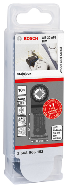 BOSCH Sägeblatt-Set für Multifunktionsw., AIZ 32 APB + 1 EXPERT AIZ 32 APIT , 10-tlg. BOSCH Sägeblatt-Set für Multifunktionsw., AIZ 32 APB + 1 EXPERT AIZ 32 APIT , 10-tlg.