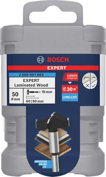 BOSCH EXPERT Laminated Wood Scharnierlochbohrer, 50 x 60 x 90 mm