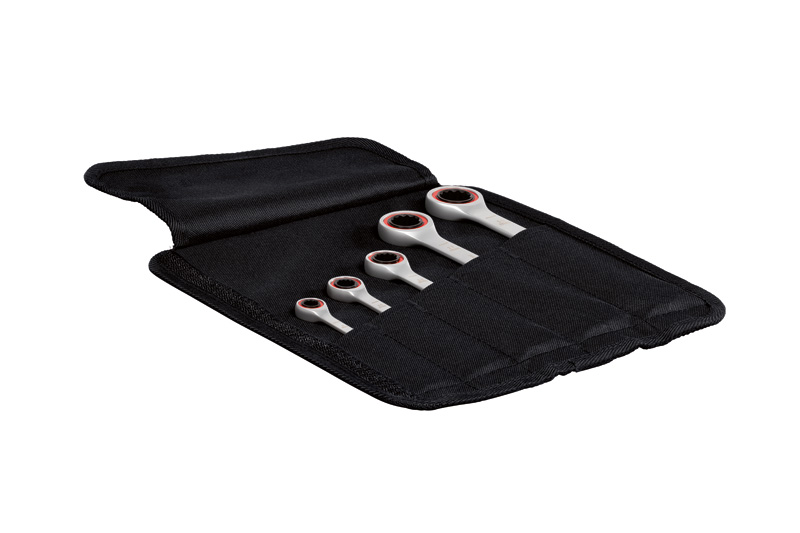 BOSCH Ratschen-Einmaulschlüssel-Set, 5-teilig