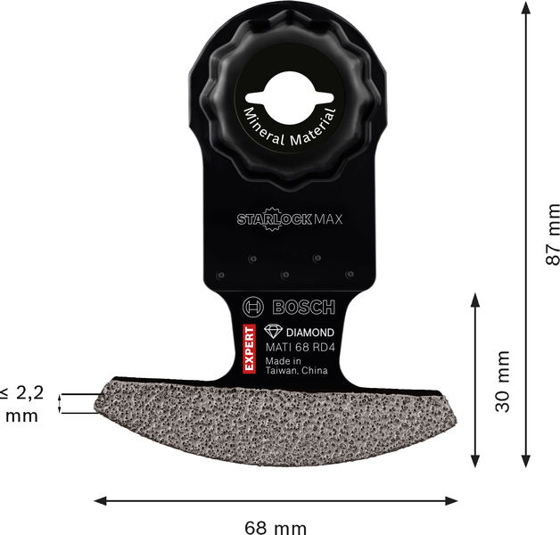 BOSCH EXPERT MATI 68 RD4 Corner Blade, 68 x 30 mm, 10-tlg.