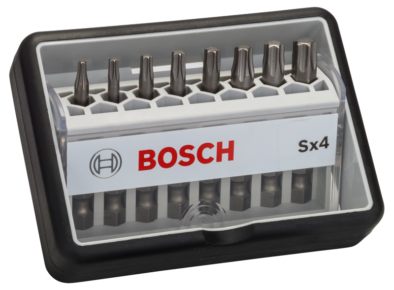 BOSCH 8-tlg. Schrauberbit-Set, Robust Line, Sx T, Extra Hard-Ausführung