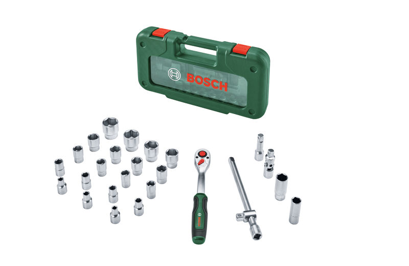BOSCH Handwerkzeuge 1/2“-Ratschen-Set 26-tlg. BOSCH Handwerkzeuge 1/2“-Ratschen-Set 26-tlg.