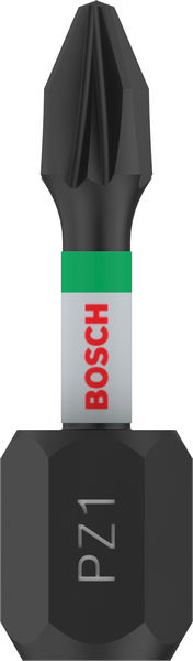 BOSCH PRO Pozidriv Impact Bit, PZ1, 25 mm, 2-tlg. BOSCH PRO Pozidriv Impact Bit, PZ1, 25 mm, 2-tlg.