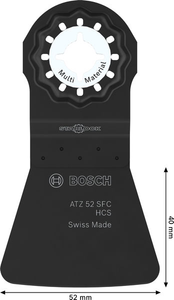 BOSCH ATZ 52 SFC Multi Material Tauchsägeblatt, Starlock, 52 x 40 mm