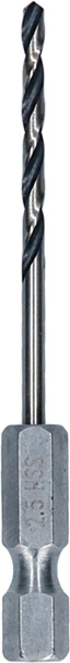 BOSCH HSS PointTeQ Sechskantbohrer 2,5 mm BOSCH HSS PointTeQ Sechskantbohrer 2,5 mm
