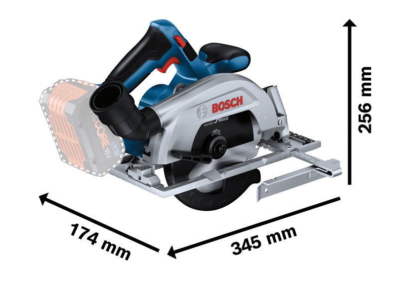 BOSCH Akku-Handkreissäge GKS 18V-57-2 in L-BOXX