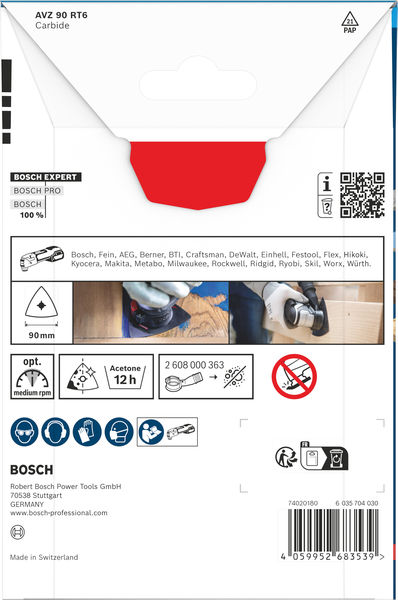 BOSCH EXPERT AVZ 90 RT6 Schleifplatte, 90 mm