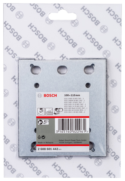 BOSCH PRO Schleifplatte, Filz, 100 x 110 mm