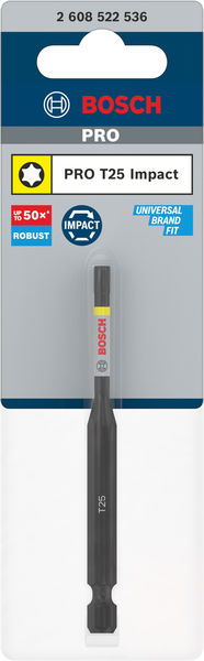 BOSCH PRO Torx Impact Bit, T25, 90 mm
