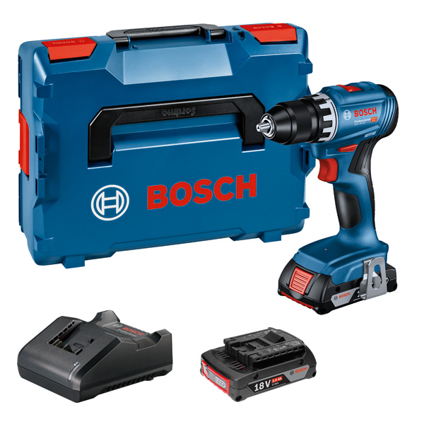 BOSCH Akku-Bohrschrauber GSR 18V-45, 2 x Akku GBA 18V 2.0Ah in L-BOXX BOSCH Akku-Bohrschrauber GSR 18V-45, 2 x Akku GBA 18V 2.0Ah in L-BOXX