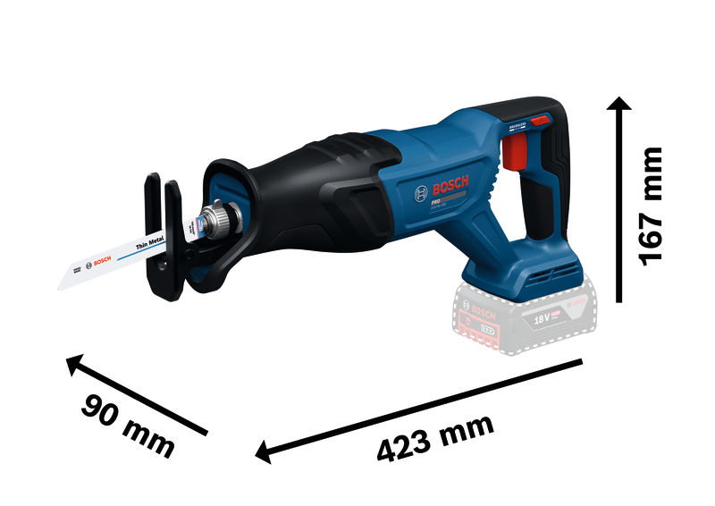 BOSCH Akku-Säbelsäge GSA18V-280 BOSCH Akku-Säbelsäge GSA18V-280