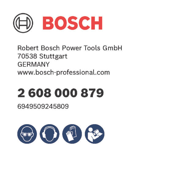 BOSCH PRO Absaughaube, mit Schlüssel, 115/125 mm
