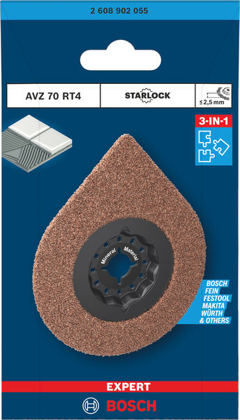 BOSCH EXPERT AVZ 70 RT4 3 max Fugenentfernungsplatte, Ø 70 mm