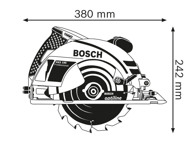 BOSCH Handkreissäge GKS190