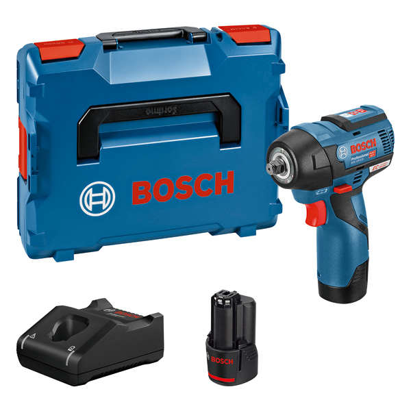 BOSCH Akku-Drehschlagschrauber GDS 12V-115, 2 x Akku GBA 12V 3.0Ah in L-BOXX