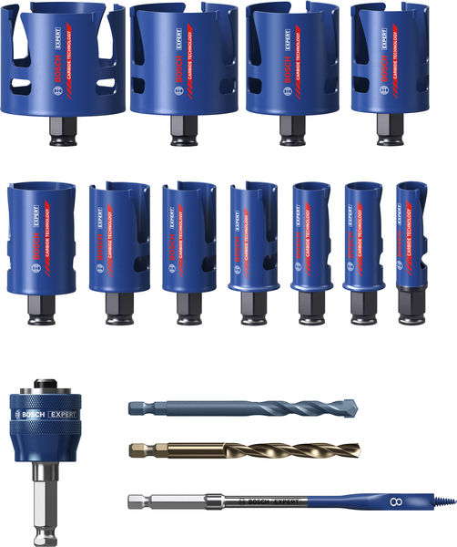 BOSCH EXPERT Construction Material Power Change Plus-Lochsägen-Set, 15-tlg. BOSCH EXPERT Construction Material Power Change Plus-Lochsägen-Set, 15-tlg.