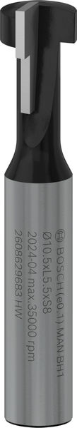 BOSCH PRO T-Nutfräser, Ø 10,5 x Ø 6,6, Schaft 8 mm