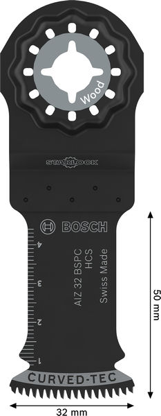 BOSCH AIZ 32 BSPC Holz Tauchsägeblatt, Starlock, 32 x 50 mm, 10-tlg. BOSCH AIZ 32 BSPC Holz Tauchsägeblatt, Starlock, 32 x 50 mm, 10-tlg.