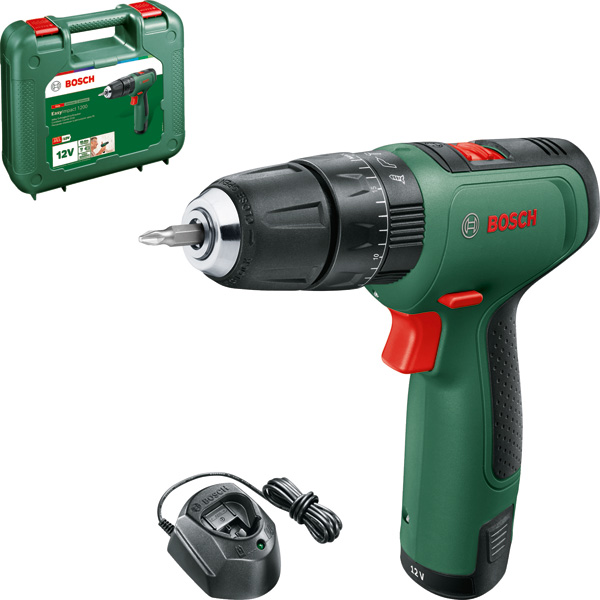BOSCH Akku-Bohrschrauber EasyImpact 1200, 1 x Akku PBA 12V 1.5Ah, Tragekoffer