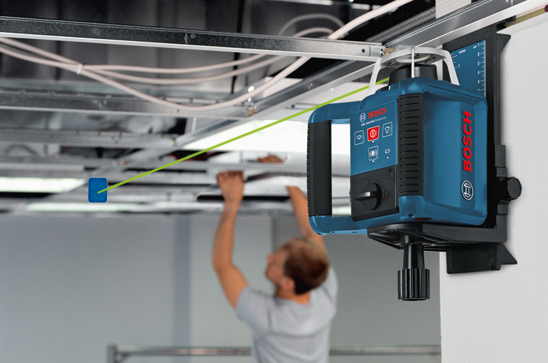 BOSCH Rotationslaser GRL 300 HVG, 1 x 9 V-Blockbatterie (6LR61) im Handwerkerkoffer BOSCH Rotationslaser GRL 300 HVG, 1 x 9 V-Blockbatterie (6LR61) im Handwerkerkoffer