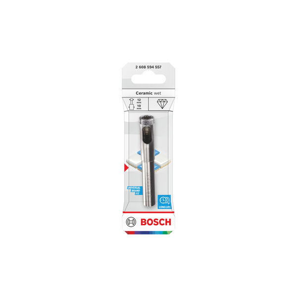 BOSCH Ceramic wet Nassbohrer, 12 x 10 x 30 mm