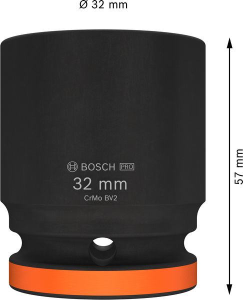 BOSCH PRO Impact Steckschlüsselsatz, 3/4", 32 mm, Standard BOSCH PRO Impact Steckschlüsselsatz, 3/4", 32 mm, Standard
