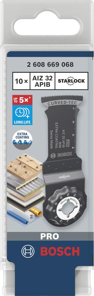 BOSCH PRO AIZ 32 APIB Blatt für Multifunktionswerkzeuge, 32 x 50 mm, 10-tlg. BOSCH PRO AIZ 32 APIB Blatt für Multifunktionswerkzeuge, 32 x 50 mm, 10-tlg.