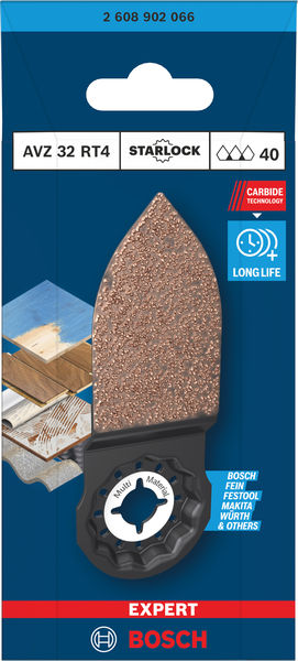 BOSCH EXPERT AVZ 32 RT4 Schleiffinger, 32 x 53 mm