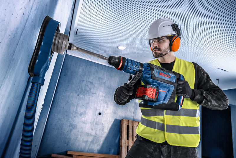 BOSCH EXPERT Akku-Bohrhammer mit SDS max EXBH18V-45, XL-BOXX