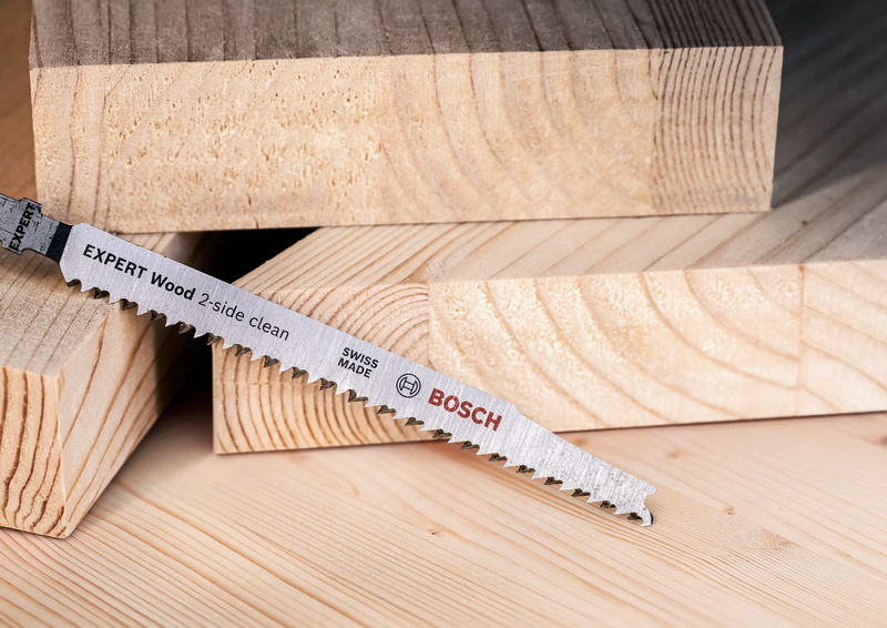 BOSCH EXPERT Wood 2-side clean T308B Stichsägeblatt, 2-tlg. BOSCH EXPERT Wood 2-side clean T308B Stichsägeblatt, 2-tlg.