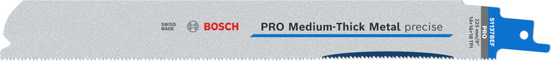 BOSCH PRO Medium-Thick Metal precise S1137BEF Säbelsägeblatt, 1,1x25x225 mm, 25-tlg. BOSCH PRO Medium-Thick Metal precise S1137BEF Säbelsägeblatt, 1,1x25x225 mm, 25-tlg.