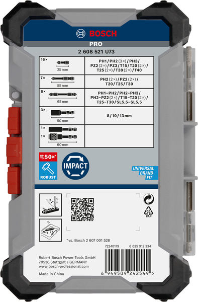 BOSCH PRO Impact Schrauberbit Set, 36-tlg.
