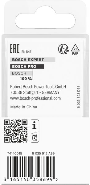 BOSCH PRO Zinkenfräser, 15°, Schaft 8 mm BOSCH PRO Zinkenfräser, 15°, Schaft 8 mm