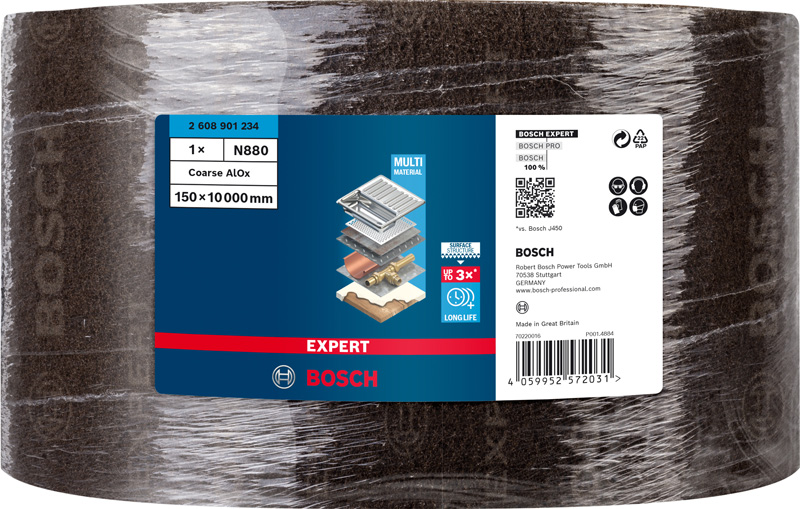 BOSCH EXPERT N880 Vliesrolle, 150x10mm, Extra Cut A