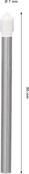 BOSCH CYL-9 Soft Ceramic Bohrer, 7 x 80 mm BOSCH CYL-9 Soft Ceramic Bohrer, 7 x 80 mm