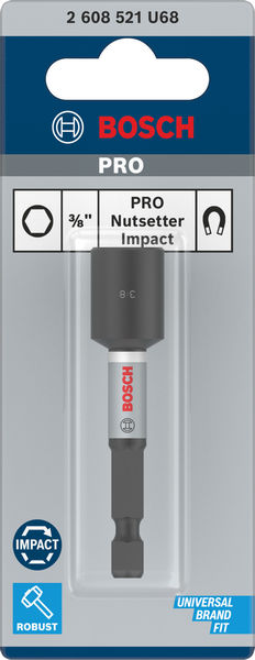BOSCH PRO Nutsetter Impact, 3/8" x 65 mm BOSCH PRO Nutsetter Impact, 3/8" x 65 mm