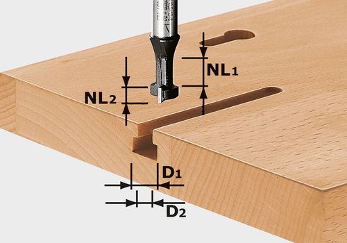 FESTOOL T-Nutfräser HW S8 D10,5/NL13 FESTOOL T-Nutfräser HW S8 D10,5/NL13