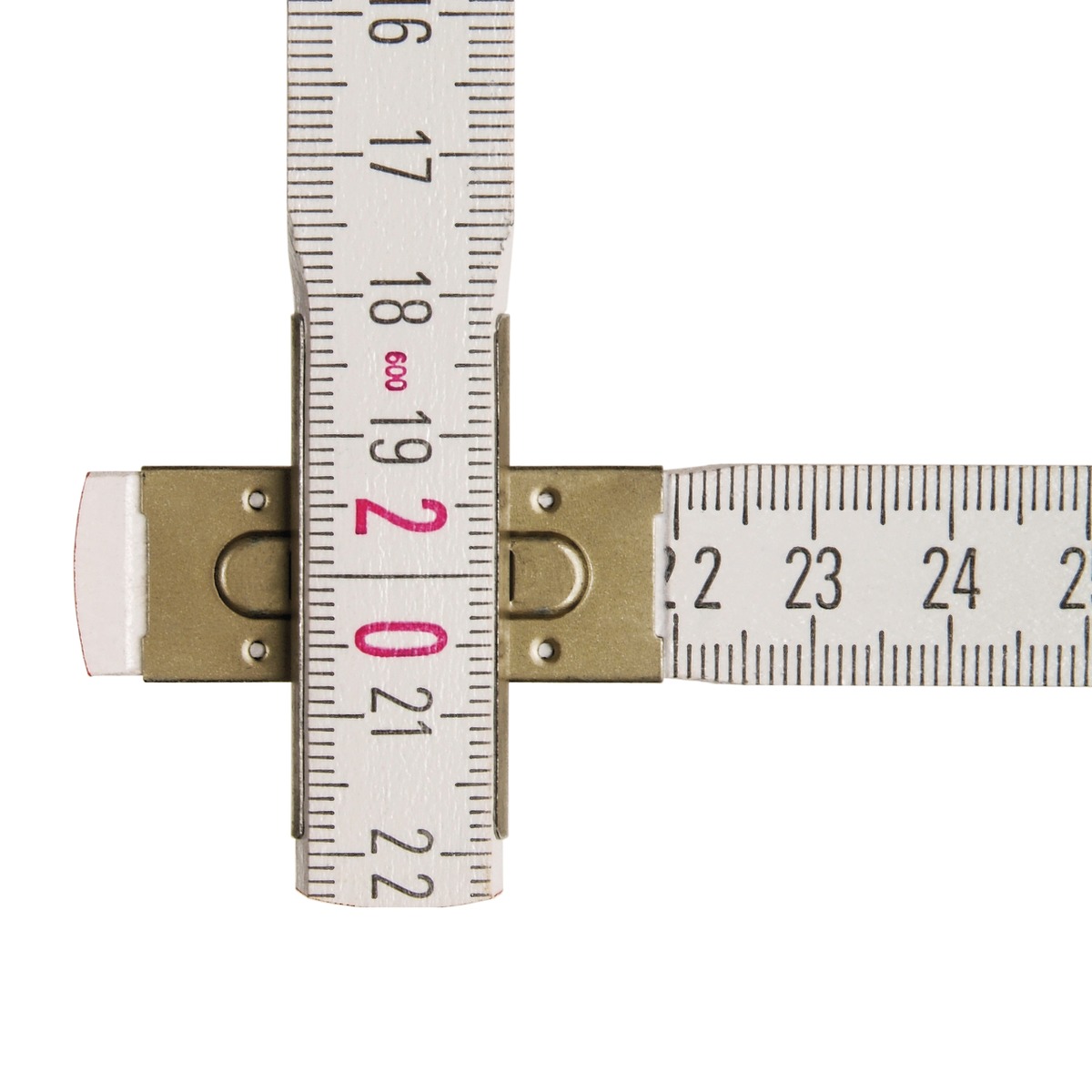 STABILA Zollstock Type 1607, 2 m, weiß, metrische Skala, hochwertiger Meterstab aus PEFC-zertifiziertem Holz, umschließende Gelenkplatten STABILA Zollstock Type 1607, 2 m, weiß, metrische Skala, hochwertiger Meterstab aus PEFC-zertifiziertem Holz, umschließende Gelenkplatten