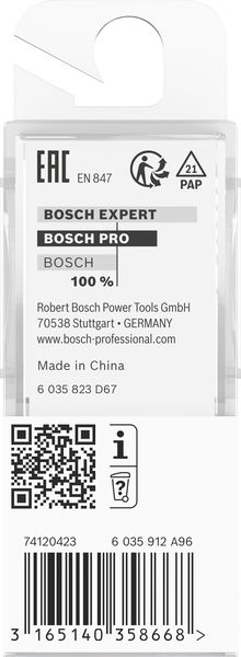 BOSCH PRO Viertelstabfräser, Ø 3,2 x Ø 9,5, Schaft 8 mm BOSCH PRO Viertelstabfräser, Ø 3,2 x Ø 9,5, Schaft 8 mm