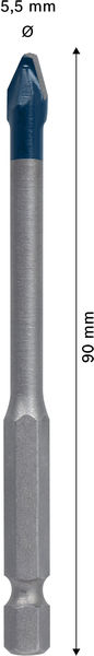 BOSCH EXPERT HEX-9 Hard Ceramic Bohrer, 5,5 x 90 mm
